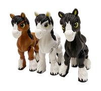 Wzxksoac Figura Móvil Multiarticulada 3D para Decoración del Hogar, Accesorios de Escritorio, Regalo para Amigos (3 Piezas)