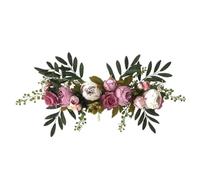 Wzxksoac Flores de Rosas Artificiales, Guirnaldas Decorativas con Rosas Falsas y Hojas para Decoración del Jardín de la Habitación del Hogar