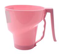 Wzxksoac Forma de Embudo Tamiz de Harina Polvo de Fina Tamiz de Harina AzúCar Glas de Tamiz Manual Cocina para el Hogar Herramientas para Hornear Pasteles Rosa Roja