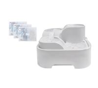 Wzxksoac Fuente de Agua para Gatos, Fuente para Beber para Mascotas Múltiples, Cuenco de Agua para Gatos Ultra Silencioso, para Gatitos Pequeños y Medianos