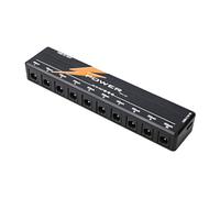 Wzxksoac Fuente de Alimentación para Efectos de Guitarra, Multicanal, Monobloque de 10 Puertos, Accesorios para Efectos, Color Negro.