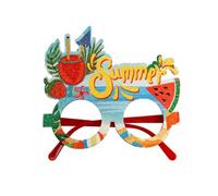 Wzxksoac Gafas Hawaianas de Verano Decoraciones para Fiestas Temáticas Tropicales de Gafas de Fotos de Árbol de,C