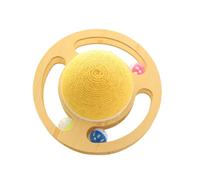 Wzxksoac Giratorio de Sisal, Piso de Juguete, Rascador para Gatitos, Pelota Rascadora para Gatos, Tablero Rascador para Gatos, Soportes para Gatos, Rascador para Gatos-A