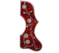 Wzxksoac Golpeador de Guitarra Acústica con Diseño de Flores, Adhesivo Antirayaduras, Fácil de Aplicar para Guitarristas.