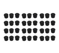 Wzxksoac Goma Muebles Muleta Pies Taburete Silla Pierna Punta Almohadilla 36Pcs Negro
