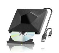 Wzxksoac Grabadora de BLU-Ray Externa, Unidad Óptica BLU-Ray 3D Portátil, Reproductor de BLU-Ray BD/CD/DVD Externo para PC y Portátil.