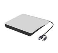 Wzxksoac Grabadora de CD/DVD/RW Externa USB 3.0 Tipo C, Reproductor de DVD Portátil, Lector de Unidades Ópticas