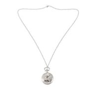 Wzxksoac Grande Reloj de Bolsillo de Águila Alada Plata Collar Colgante Vintage Regalos para Hombres Y Mujer