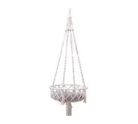 Wzxksoac Hamaca Colgante de Macramé con Forma de : Tapiz de Algodón Tejido A Mano para Decoración de Pared del Dormitorio del Hogar, Tapete Incluido
