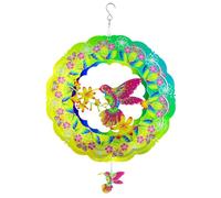 Wzxksoac Hilanderos de Viento para PáJaros, Hilanderos de Viento Colgantes de Acero Inoxidable 3D de 12 Pulgadas para DecoracióN Al Aire Libre, DecoracióN de JardíN
