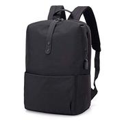 Wzxksoac Hombres Mochila Antirrobo Multifuncional Mochila para Portátil Informal USB Carga Mochilas Escolares de Viaje Mochila Mochila Negro