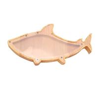 Wzxksoac Hucha de Peces AlcancíA de Pino de Creativos DecoracióN Transparente Manualidades DecoracióN de Regalo 36X18Cm