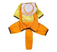 Wzxksoac Impermeable para Perros con Mono Transparente con Capucha, Ropa para Mascotas para Perros y Gatos, Chaqueta Duradera Resistente A la Intemperie L