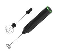 Wzxksoac InaláMbrico, Fabricante de Espuma de Mano para Café con Leche, Batidor, Batidor, Espumador para Capuchino, Matcha, Varilla de Espuma, Color Negro