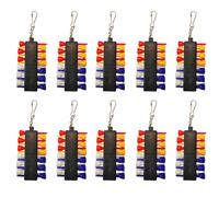 Wzxksoac Juego de 10 Juegos de para Pelotas de Golf, Soporte para Palos de Golf, Accesorios para Golf, Soporte para tee, Clip para Tees, Gancho para Soporte para tee de Golf
