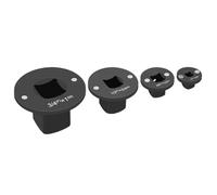 Wzxksoac Juego de 4 Adaptadores de Vaso de de Perfil Bajo, Juego de Adaptadores de Trinquete, Juego de Adaptadores de para Espacios Reducidos.