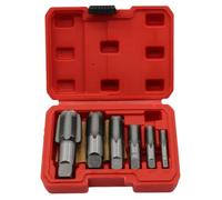 Wzxksoac Juego de 6 Machos de Roscar para Tuberías NPT, para Fontanería, con Estuche de Almacenamiento