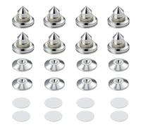 Wzxksoac Juego de 8 Púas para Altavoces, Patas de Altavoz de Ajustable, Púas de Aleación de Cobre para Subwoofer.