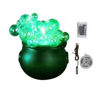 Wzxksoac Juego de Caldero Burbujeante de Halloween, Kit de Decoración de Halloween para Interiores, con Bola Transparente, Control Remoto Multicolor