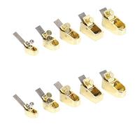 Wzxksoac Juego de Cortadores de Plano de Carpintería de 10 Piezas Suela Curva de Metal Herramienta de Cobre Luthier Violín Viola Violonchelo Instrumento de Madera