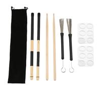 Wzxksoac Juego de, de Madera 5A, Varillas de Batería, Cepillos, Cepillos de Alambre Retráctiles, Amortiguadores de Batería, para Niños y Adultos
