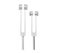 Wzxksoac Juego de DiapasóN 128 Hz 256 Hz DiapasóN Curativo de AleacióN de Aluminio con Martillo de Silicona