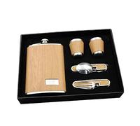 Wzxksoac Juego de Frascos de Whisky Vino Botella Garrafa de Acero Inoxidable Vasos de Viaje Frasco para Viajes Al Aire Libre 9OZ