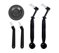 Wzxksoac Juego de Limpieza para MáQuina de Café Cepillo para MáQuina de Café con Cuchara, Filtro Ciego de Inserto de Descarga Posterior de Acero Inoxidable de 54 Mm