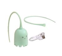 Wzxksoac Juguete Interactivo para Gatos USB Cat Pet Silicone Gira Automáticamente la del Ratón. de Burla para Gatitos Verde