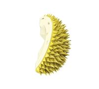 Wzxksoac Juguete para Gatos con Forma de Esquina Tickler Cats Mint Self Hi Toy Removedor de Pelo Juguetes para Mascotas Amarillo