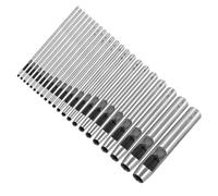 Wzxksoac Kit de 22 Perforadoras para, de Acero Al Carbono, Redondas, de 0,5 A 12 Mm, para Cinturones de