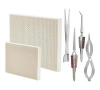 Wzxksoac Kit de 6 Piezas para Soldar Joyas, Herramientas de Fundición y Fundición para Joyeros, Pinzas con Pala para Soldar Joyas.