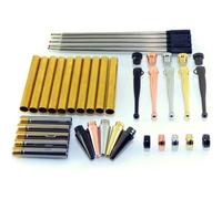 Wzxksoac Kit de BolíGrafos Finos de Lujo para Torneado de Madera, 5 Colores Surtidos, Mecanismo Giratorio.