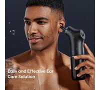 Wzxksoac Kit de ExtraccióN de OíDos EléCtrico Kit de Limpieza de OíDos EléCtrico con 4 Herramientas de ExtraccióN de OíDos A PresióN para Adultos Negro