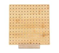Wzxksoac Kit de Tablero de Bloqueo de Ganchillo de Madera con Pasadores de Varilla de Acero Inoxidable para Tejer Granny Squares, Tablero de Ganchillo, Manualidades, 20 cm