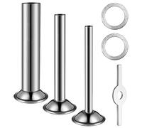 Wzxksoac Kit de Tubos de Relleno para Hacer Salchichas, Tubos de Relleno para Picadoras, Junta de Anillo para Relleno de Salchichas para 5 Picadora de Carne, Picadora de Alimentos