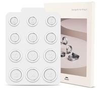 Wzxksoac Kit Inteligente para Ajustar el Tamaño de los Anillos (4-15) Herramienta Profesional para Medir el Tamaño de los Dedos para y el Sueño Anillos Portátiles