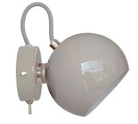 Wzxksoac Lámpara de Pared de Viento Color Crema con Interruptor LED, Minimalista, de Hierro, Giratoria, para Dormitorio, Sala de Estar, Estudio, Balcón, Color Gris.