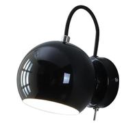 Wzxksoac Lámpara de Pared de Viento Color Crema con Interruptor LED, Minimalista, de Hierro, Giratoria, para Dormitorio, Sala de Estar, Estudio, Balcón, Color Negro.