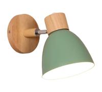 Wzxksoac Lámpara de Pared LED Nórdica, Minimalista, de Hierro, Decorativa, para Dormitorio, Pasillo, Restaurante, Iluminación Interior, Color Verde.
