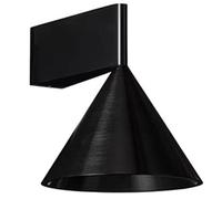 Wzxksoac Lámpara de Pared Pequeña Nórdica de Metal Cepillado, para Sala de Estar, Estudio y Comedor. Lámpara de Pared Cónica Decorativa, Color Negro.