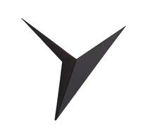 Wzxksoac Lámparas de Pared LED Triangulares Minimalistas Modernas, Estilo Nórdico, para Interiores, para Sala de Estar, Luz Simple, Color Negro.