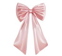 Wzxksoac Lazo Rosa Grande para Decorar Habitaciones, 40 X 24 Pulgadas, Lazo de SatéN para DecoracióN de CumpleañOs, DecoracióN Gigante para Colgar en la Pared en Rosa Pastel.