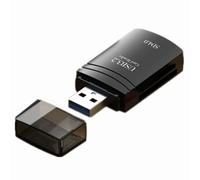 Wzxksoac Lector de Tarjetas USB 3.2 TF/SD 2 en 1, Lector de Tarjetas Multiunidad Portátil para Computadora, Portátil, Tableta, Transferencia de Datos Más Rápida.