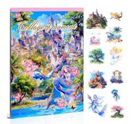 Wzxksoac Libro de Pegatinas Precortadas de PET Transparente para Diario, Álbum de Recortes, Pegatinas para Scrapbooking, B