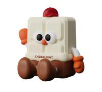 Wzxksoac Luz de Chocolate Luz LED Recargable para LáMpara de Chocolate con LáMpara TáCtil de Silicona Regulable de 3 Niveles