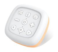 Wzxksoac Máquina de Sonido de Ruido Inalámbrica, 30 Sonidos, Ayuda para Dormir, Luz para Bebés de 7 Colores con Grabación de