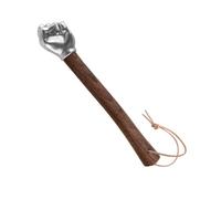 Wzxksoac Martillo de Acero Inoxidable con Forma de Puño y de Madera para Uso en Exteriores, Camping y Proyectos Decorativos de Bricolaje.