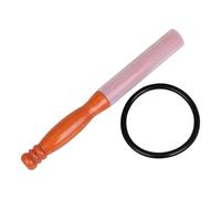 Wzxksoac Mazo de Madera de Goma, Mazo Profesional para Cantores de Cristal, para Meditación de Yoga con Anillo de Goma.