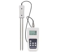 Wzxksoac Medidor de Humedad de Heno con Pantalla LCD, Herramienta para Medir Paja de Heno Comprimida, para AnáLisis de Paja de Cereales, Forraje, Hierba y Fibra de Bambú.